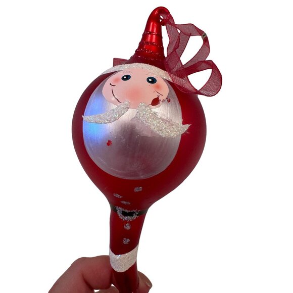 Santa Hand Painted Holiday Christmas Ornament Decor - Picture 2 of 7